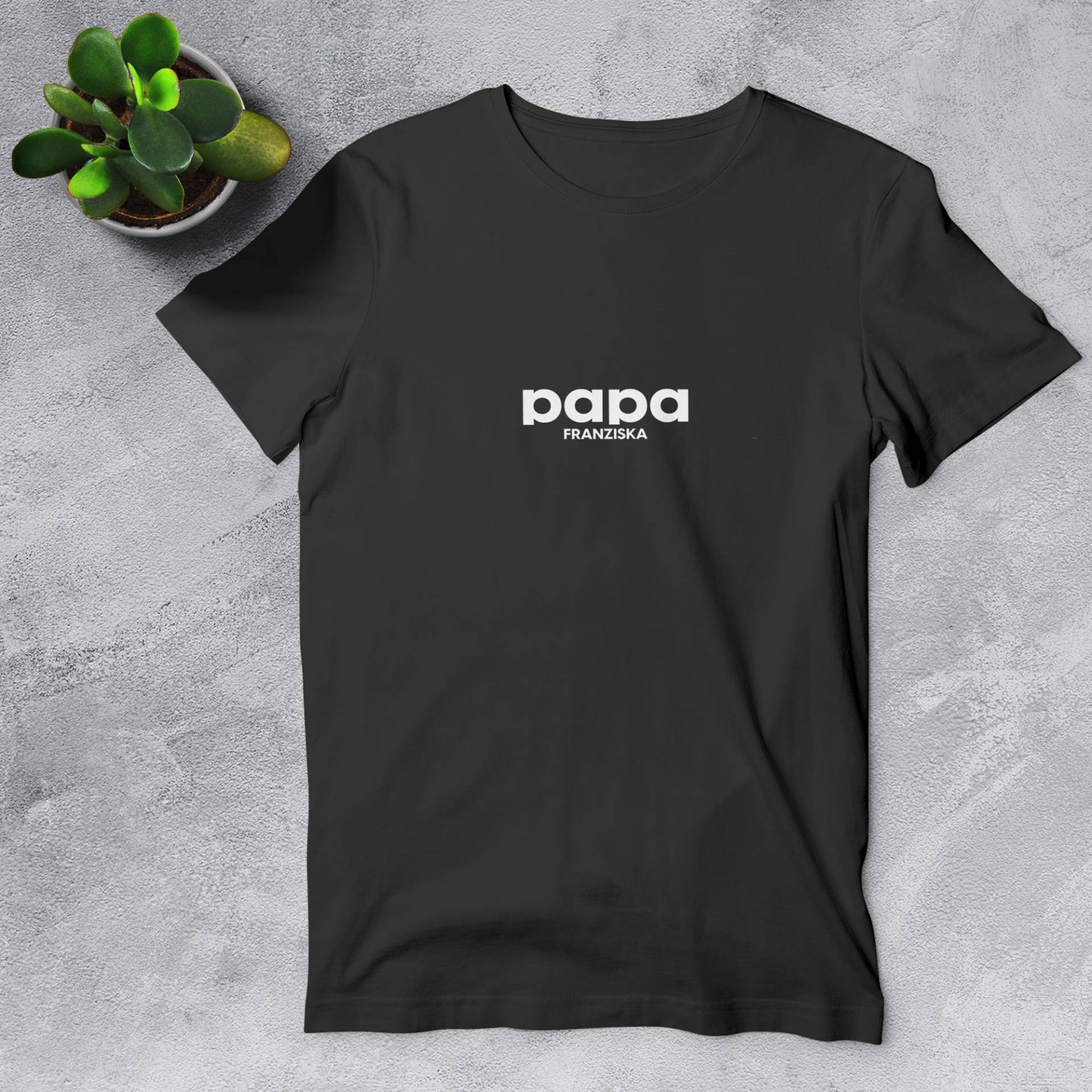 Papa T-Shirt Simple, Personalisiert Mit Namen Papa T-Shirt Simple, Personalisiert Mit Namen von LeolyDE