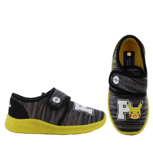 Leomil Pokemon hausschuhe kinder, Pikachu Hausschuhe Junge und Mädchen, ideal für Kindergarten oder Zuhause, Grau und Schwarz, 27EU Leomil Pokemon hausschuhe kinder, Pikachu Hausschuhe Junge und Mädchen, ideal für Kindergarten oder Zuhause, Grau und Schwarz, 27EU von Leomil
