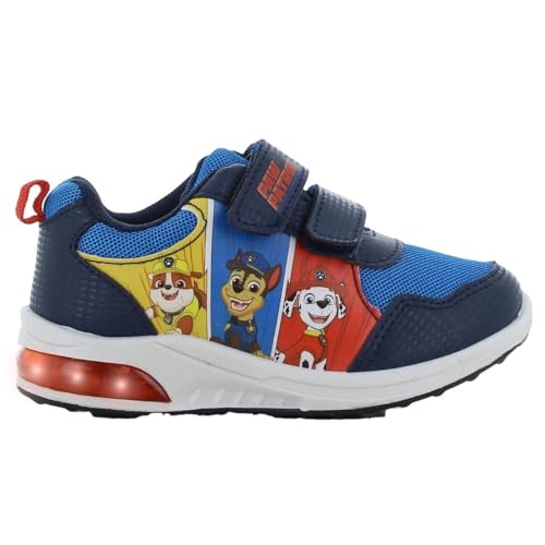 PAW PATROL Kinderschuhe mit Licht von 2 bis 6 Jahre, LED Leuchtschuhe Jungen und Mädchen 28 EU mit Chase und Marshall Motiv, Turnschuhe mit Klettverschluss, Sneaker ideal fur Freizeit, Elektrisch Blau PAW PATROL Kinderschuhe mit Licht von 2 bis 6 Jahre, LED Leuchtschuhe Jungen und Mädchen 28 EU mit Chase und Marshall Motiv, Turnschuhe mit Klettverschluss, Sneaker ideal fur Freizeit, Elektrisch Blau von Leomil