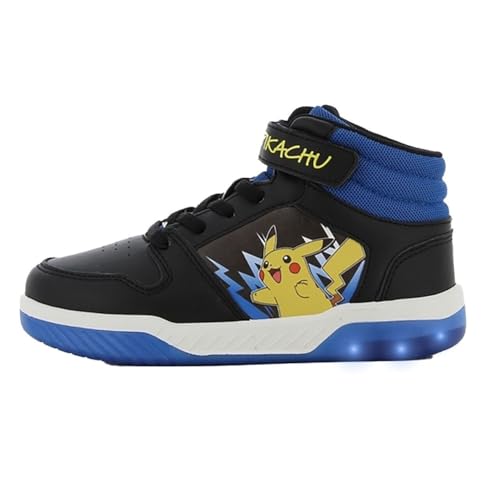 Leomil Pokémon Schuhe Blinkschuhe Kinder Jungen 30, Ideal for Schule und Freizeit, Schwarz von Leomil