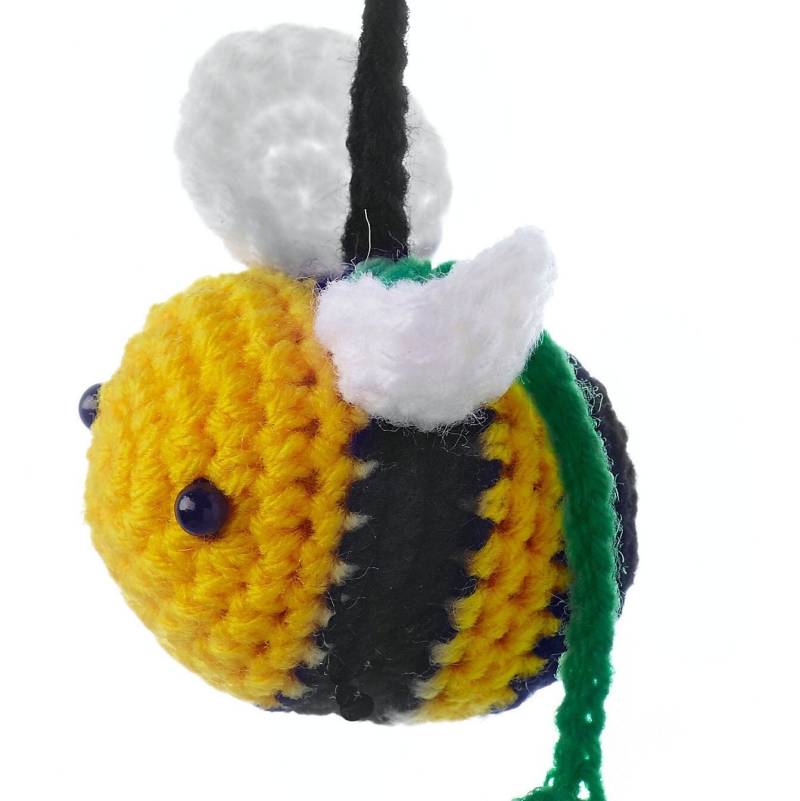 Häkel Biene Hummel Schlüsselanhänger von LeonByBers