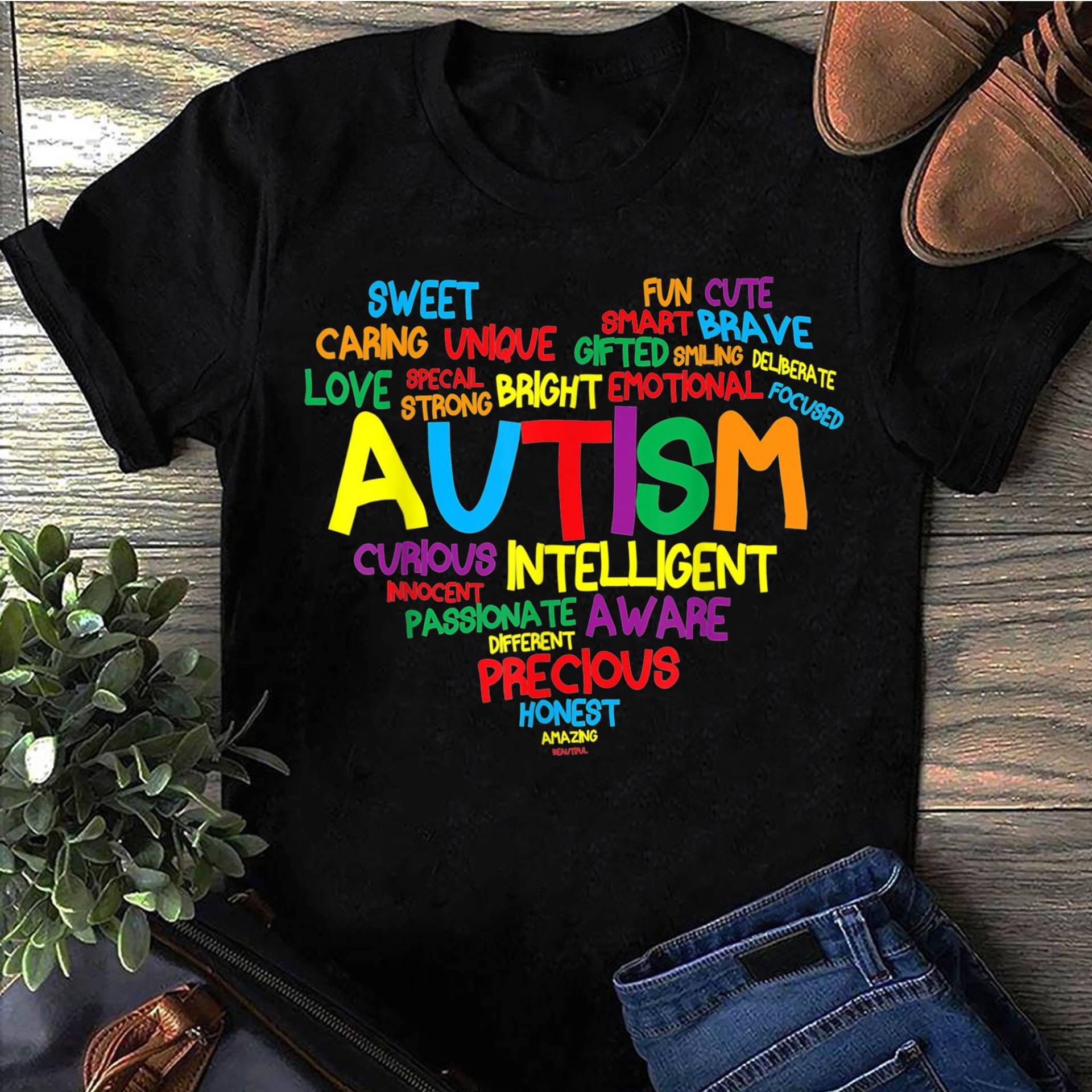 Autism Heart Awareness Stolze Autismus Mama Geschenke Familie T-Shirt - Mom Shirt, Aware, Mutter von LeonaTee