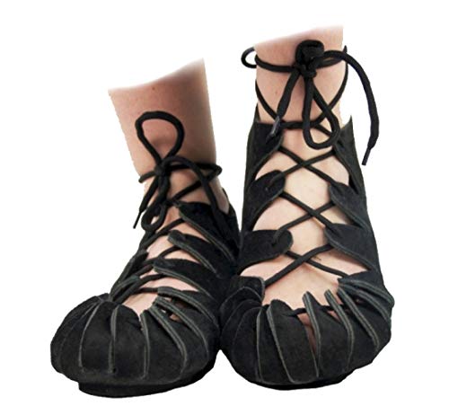 Leonardo Carbone Bundschuhe aus Veloursleder 43/schwarz von Leonardo Carbone