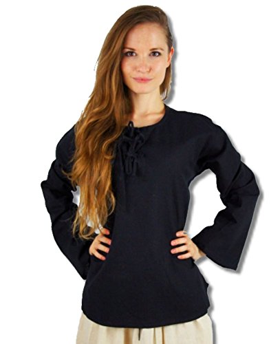 Leonardo Carbone Mittelalter Marktbluse - Damen Irene XXXL/schwarz Leonardo Carbone Mittelalter Marktbluse - Damen Irene XXXL/schwarz von Leonardo Carbone