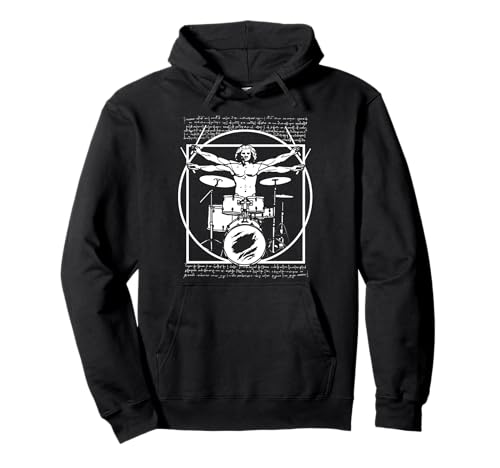 Da Vinci Vitruvian Man Drummer Drum Player Pullover Hoodie Da Vinci Vitruvian Man Drummer Drum Player Pullover Hoodie von Leonardo Da Vinci Rock Star Drum Player Gift