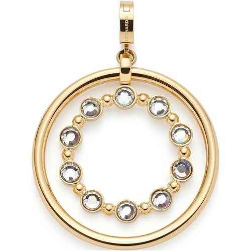 JEWELS BY LEONARDO Anhänger Clip & Mix Bobby • Ketten-Anhänger aus goldfarbenem Edelstahl • beweglicher Innenring • Schmuck Geschenk für Frauen • 024944 von JEWELS BY LEONARDO