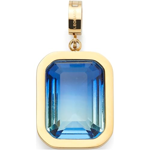 JEWELS BY LEONARDO Anhänger Clip & Mix Priska • Ketten-Anhänger aus goldfarbenem Edelstahl • facettierter Baguette Stein • Schmuck Geschenk für Frauen • 024967 von JEWELS BY LEONARDO