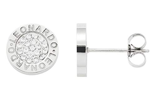 JEWELS BY LEONARDO Damen Ohrstecker Matrix Lusso Edelstahl/silberfarben Glas Schliff Facette Glitzer 015681 von JEWELS BY LEONARDO