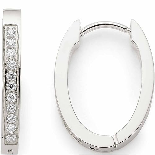 Leonardo Jewels Ronia Beauty's Damen Ohrringe Set aus Edelstahl silberfarben, kleine Creolen mit Klappverschluss und Zirkonia Steinen, Schmuck Geschenk 023245 von Leonardo Jewels