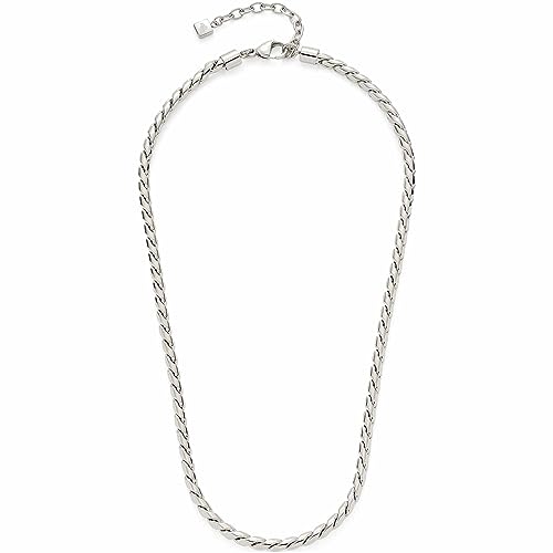 Leonardo Jewels Tracy Damen Halskette aus Edelstahl, opulente Gliederkette silberfarben, Länge 45-50 cm, Schmuck Geschenk für Frauen 023172 von Leonardo Jewels