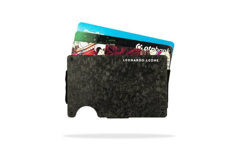 Leonardo Leone Geldscheinklammer SecureSlim RFID-Schutz Kreditkartenhalter (Kreditkartenhalterung mit Klammer, 1x Krediktartenhalterung), Sicherer RFID-Schutz und schlankes Design für stilvolle Aufbewahrung von Leonardo Leone
