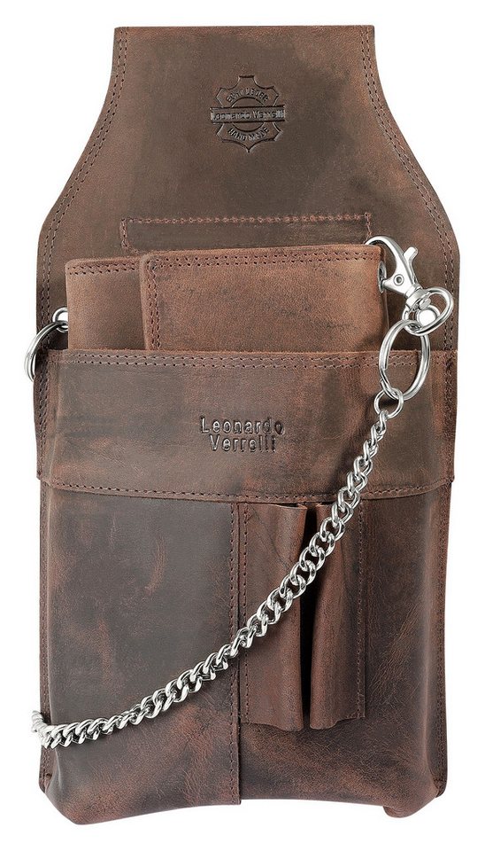 Leonardo Verrelli Kellnerbörse LV0054 aus Echtleder, mit Kellnertasche und Gürtelschlaufe (2-tlg., inkl. Kellnertasche) von Leonardo Verrelli