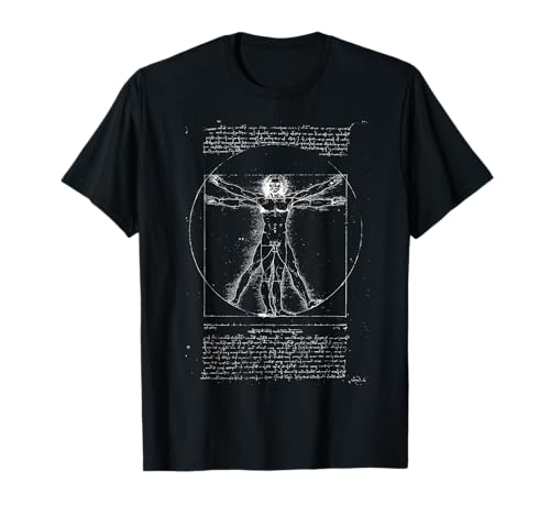 Leonardo Da Vinci - Die Vitruvian Man T-Shirt T-Shirt von Leonardo da Vinci - Notebook & Manuscripts