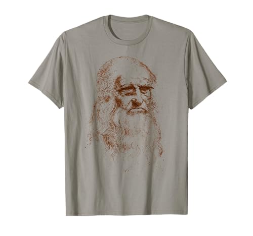 Leonardo da Vinci Porträtautor von The Vitruvian Man T-Shirt von Leonardo da Vinci Porträt