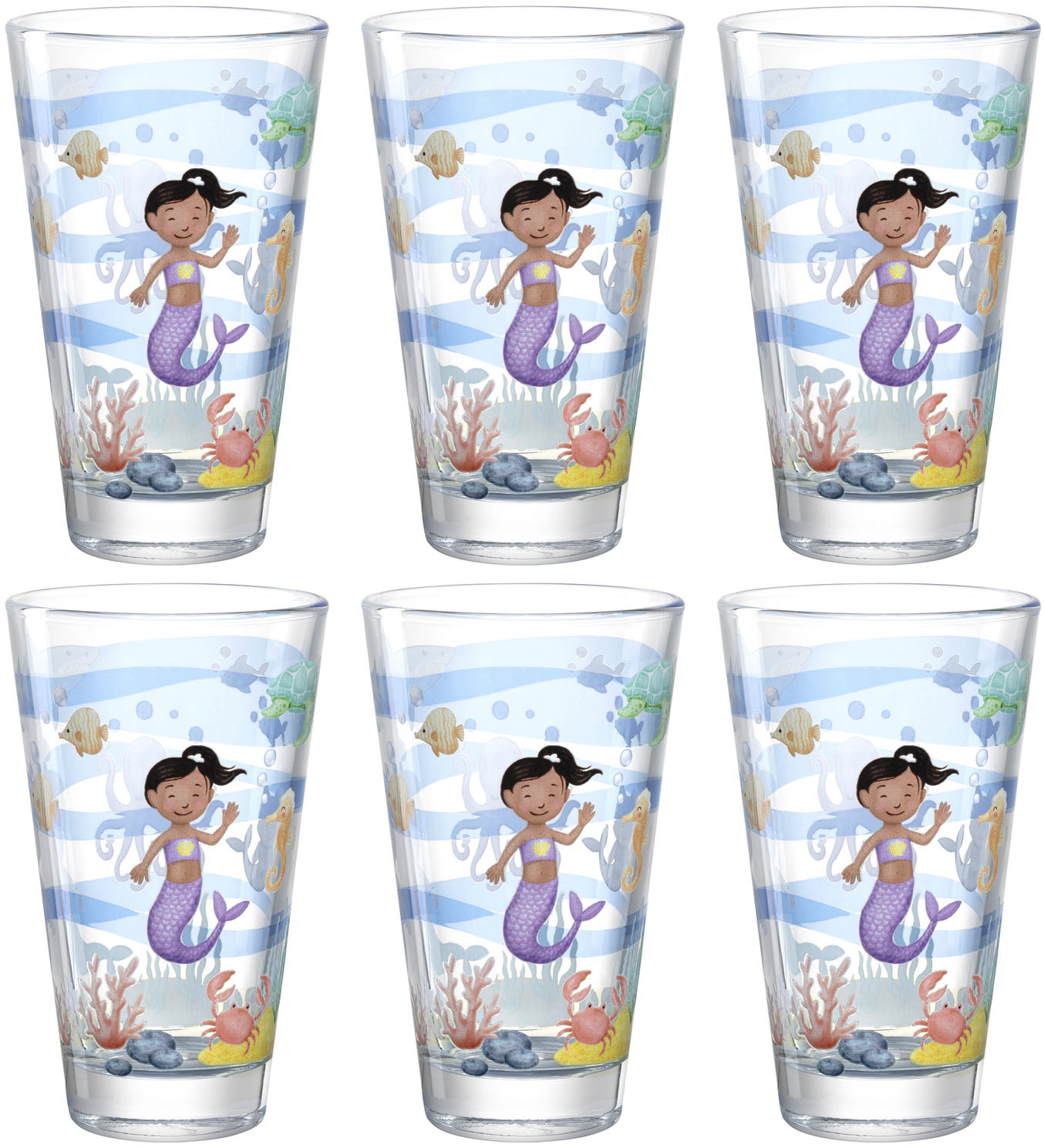 LEONARDO Becher "BAMBINI AVVENTURA Meer" 300 ml, 6-teilig von Leonardo