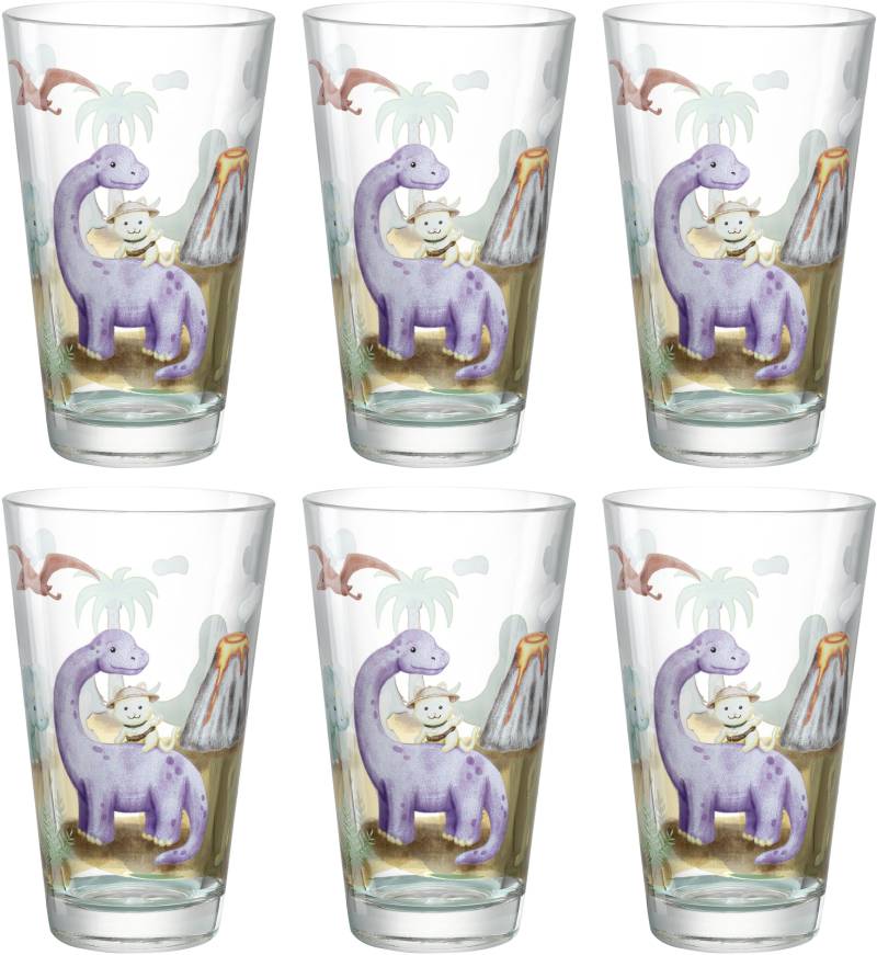 LEONARDO Gläser-Set "Dino BAMBINI AVVENTURA" 300 ml, 6-teilig von Leonardo