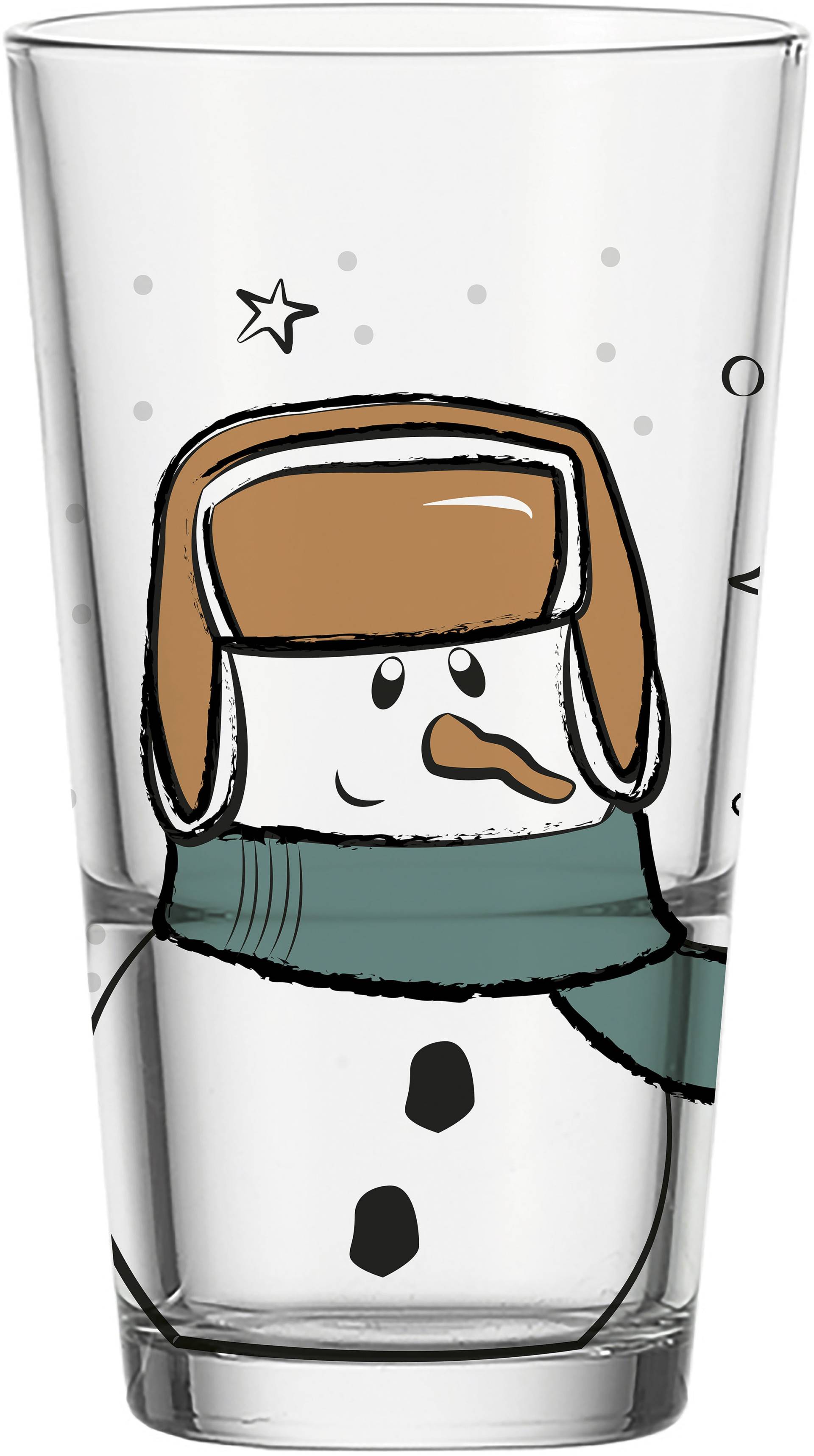 LEONARDO Gläser-Set "SILENZIO Trinkglas mit Motiv" Schneemann, 6er Set, 330ml von Leonardo