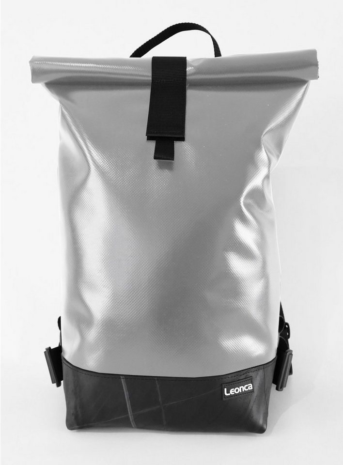 Leonca Freizeitrucksack aus LKW-Plane & Traktorschlauch in 3 Größen von Leonca