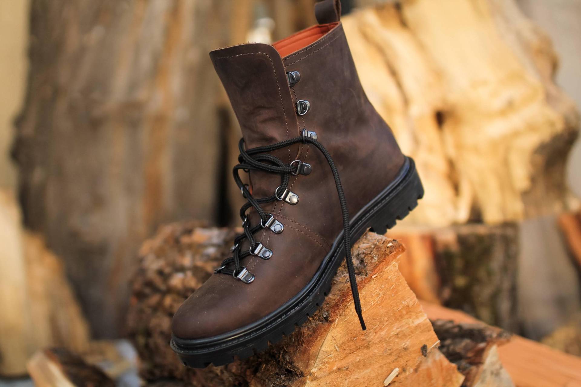 Arbeitsstiefel Aus Echtem Leder Herrenschuhe Arbeitsstiefel Aus Echtem Leder Herrenschuhe von Leonchenko