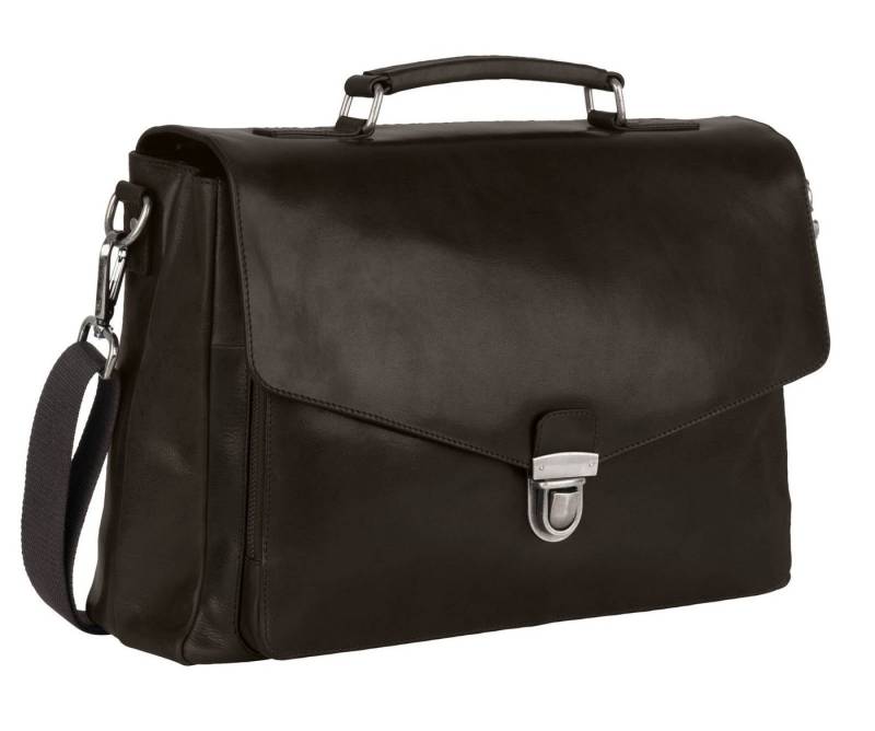 Leonhard Heyden Aktentasche Briefbag 2 Compartments (Set, 2-tlg), aus echtem Leder von Leonhard Heyden