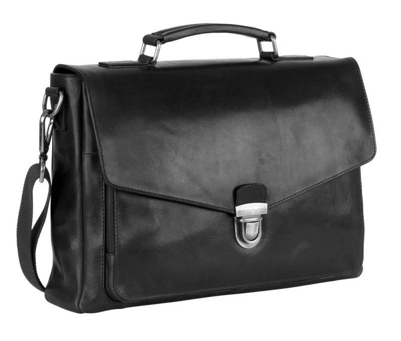 Leonhard Heyden Aktentasche Briefcase 1 Compartment (Set, 2-tlg), aus echtem Rindsleder von Leonhard Heyden