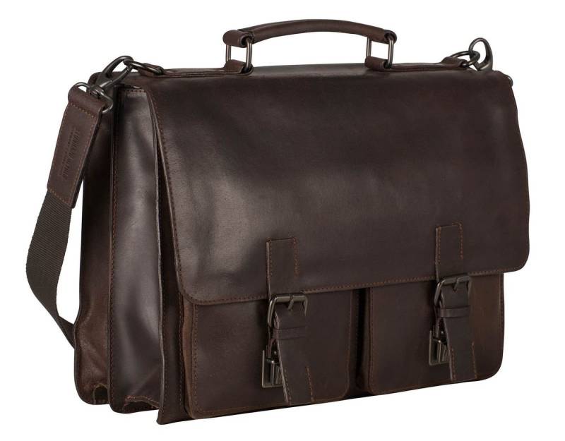Leonhard Heyden Aktentasche Briefcase 2 Compartments (Set, 2-tlg), aus echtem Leder von Leonhard Heyden