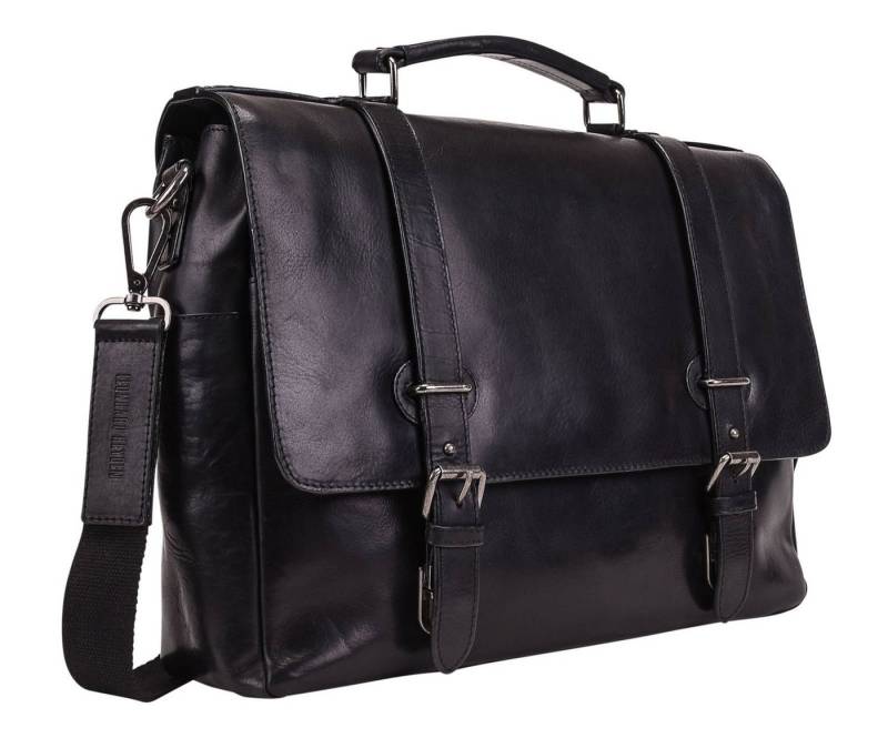 Leonhard Heyden Aktentasche Briefcase 2 Compartments (Set, 2-tlg), aus echtem Rindsleder von Leonhard Heyden