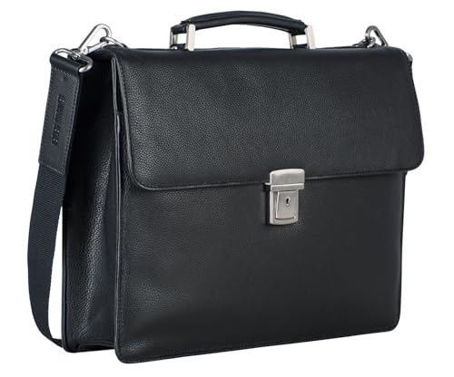 Leonhard Heyden Aktentasche Laptoptasche mit Laptopfach Berlin Briefcase 1 Compartment Black schwarz von Leonhard Heyden