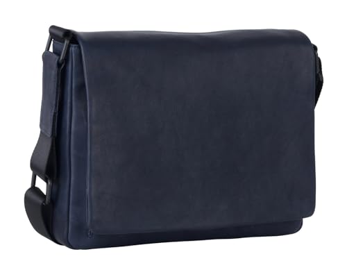 Leonhard Heyden Umhängetasche Schultertasche Den Haag Messenger Blue blau von Leonhard Heyden