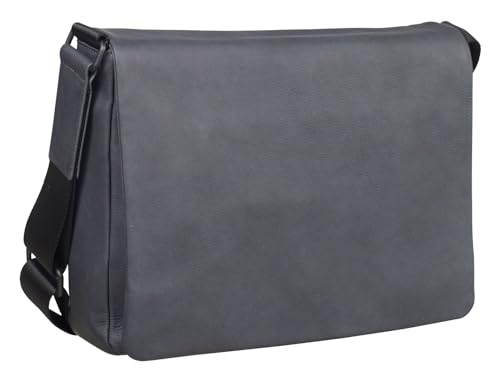 Leonhard Heyden Umhängetasche Schultertasche Den Haag Messenger Grey dunkelgrau von Leonhard Heyden