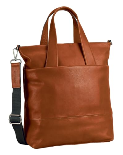 Leonhard Heyden Hamburg Shopper Cognac von Leonhard Heyden