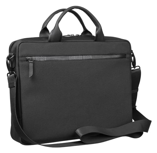 Leonhard Heyden Aktentasche Henkeltasche mit Laptopfach Helsinki Zipped Briefcase 1 Compartment Black schwarz von Leonhard Heyden
