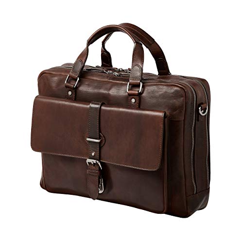 Leonhard Heyden Roma Kurzgrifftasche mit Laptopfach 41 cm Braun von Leonhard Heyden