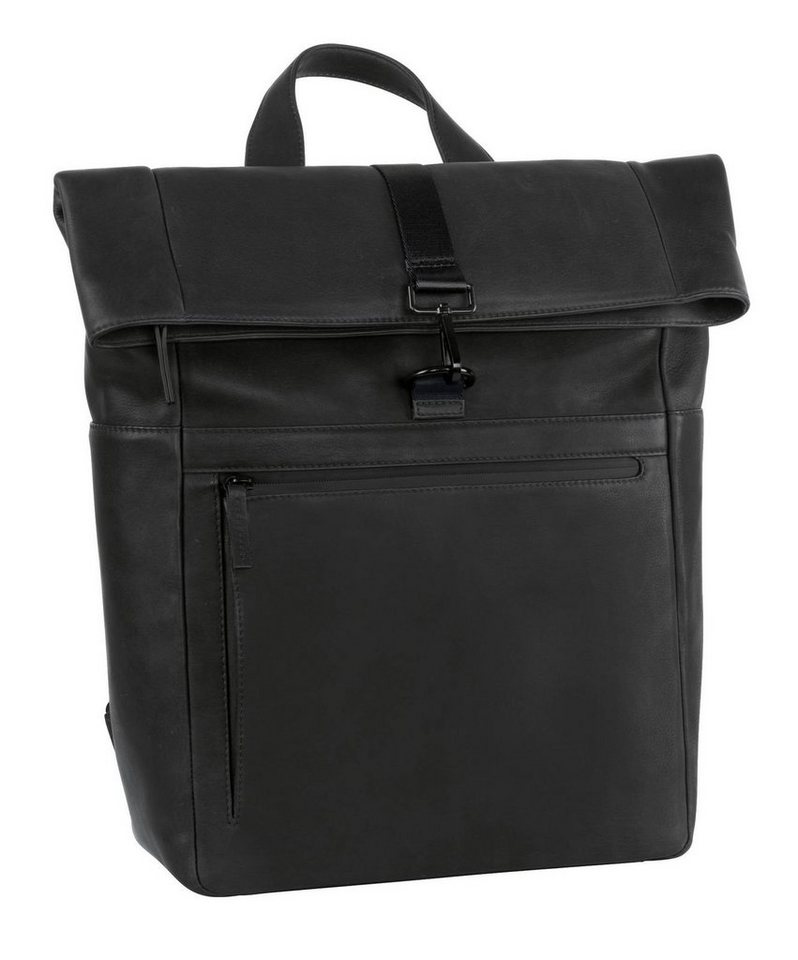 Leonhard Heyden Rucksack Rolltop Backpack (Set, 2-tlg), aus echtem Leder von Leonhard Heyden