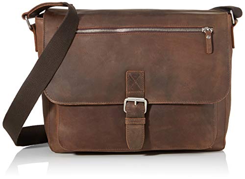 Leonhard Heyden Salisbury Messenger Bag M Brown von Leonhard Heyden
