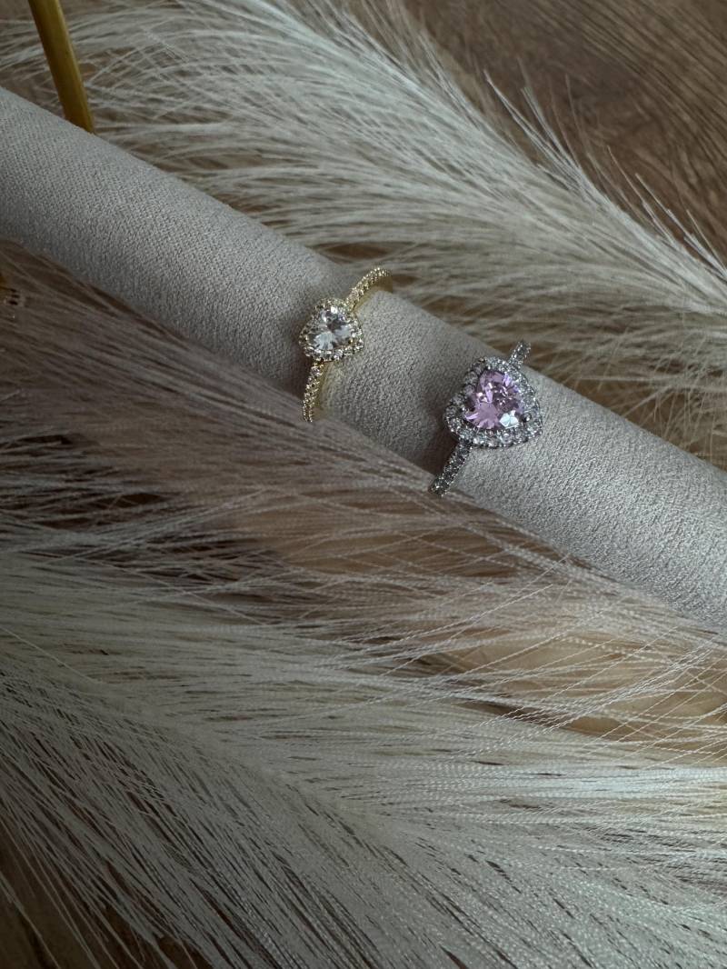 Silber/Gold Herz Ringe von Leoniesjewellery