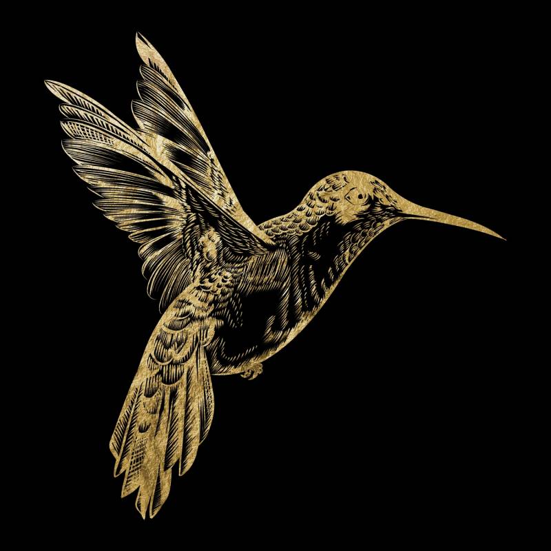 Leonique Acrylglasbild "Kolibri - Acrylbilder mit Blattgold veredelt", (1 St.) von Leonique