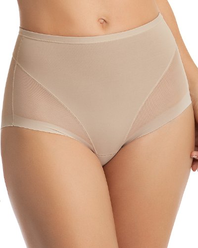 Leonisa Damen Shapewear Slip- Bauchweg Unterhose/Miederhose - Frauen Unterwäsche-Beige-XXL von Leonisa