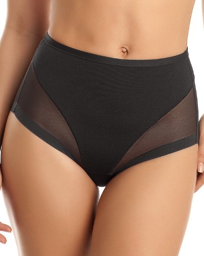 Leonisa Damen Shapewear Slip- Bauchweg Unterhose/Miederhose - Frauen Unterwäsche-Schwarz-3XL von Leonisa