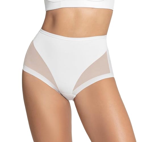 Leonisa Damen Super Comfy Control Shapewear Panty - Weiß - Groß von Leonisa