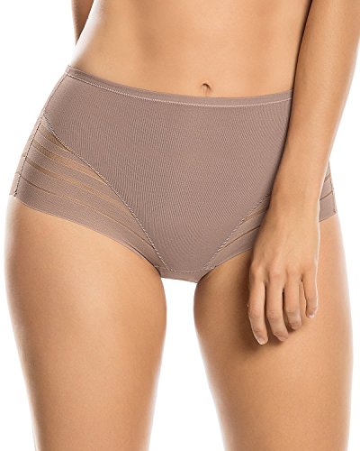 Leonisa Shapewear Bauchweg Damen Slip mit transparenten Tülleinsätzen von Leonisa