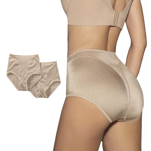Leonisa Shapewear Damen Slip Pantys - Bauchweg Unterhose/Miederhose (2er Pack) von Leonisa