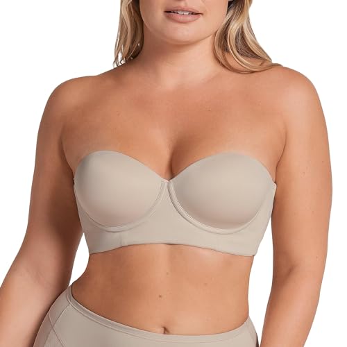 Leonisa Trägerloser, schlankmachender BH mit breitem Unterbrustband: 360° BH von Leonisa