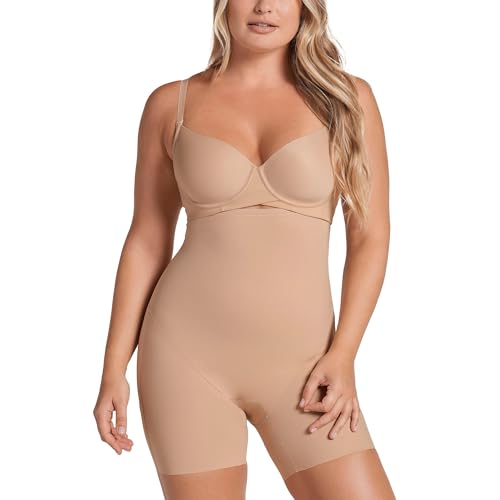 Leonisa Trägerloser formender Bauchweg-Body – Shapewear Body mit kurzem Unterteil von Leonisa