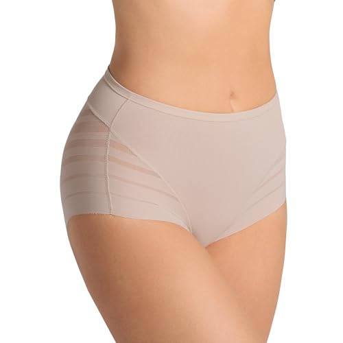 Leonisa Shapewear Damen-Bauchbinden-Slip mit Durchsichtigen Öseneinsätzen - einzeln oder im 2er-Pack von Leonisa