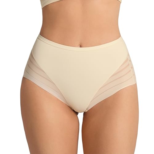 Leonisa Shapewear Damen-Bauchbinden-Slip mit Durchsichtigen Öseneinsätzen - einzeln oder im 2er-Pack von Leonisa