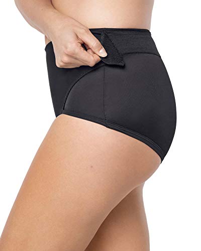 Leonisa postnataler Bauchgurt/Rückbildungsgürtel nach der Geburt - Miederhose Bauch Weg stark formend/Unterhose nach einem Kaiserschnitt-Schwarz-XL von Leonisa