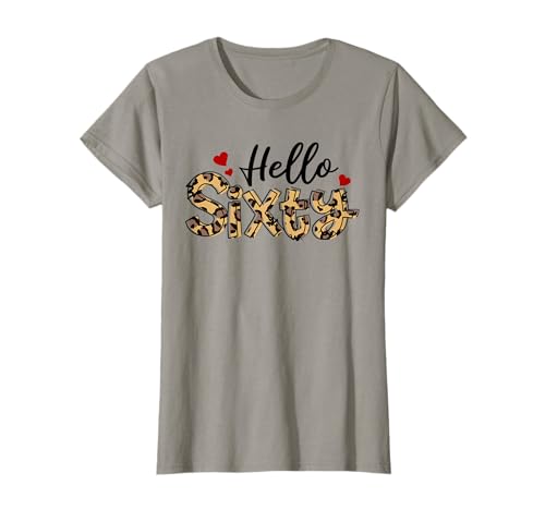 8gV Cute Leopard 60. Geburtstag für Damen T-Shirt 8gV Cute Leopard 60. Geburtstag für Damen T-Shirt von Leopard 60 Years Old Birthday