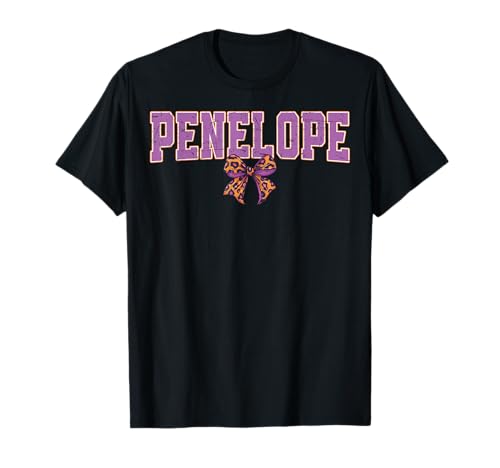 Penelope Leopard Bow Trendy Name Design für Frauen und T-Shirt Penelope Leopard Bow Trendy Name Design für Frauen und T-Shirt von Leopard Bow Custom Girls nennt Geburtstag cooles T