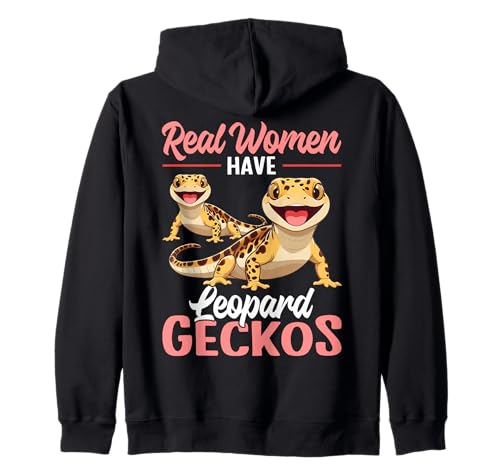 Echte Frauen haben Leopardengeckos Kapuzenjacke Echte Frauen haben Leopardengeckos Kapuzenjacke von Leopard Gecko Designs For Reptile Lizard Lover